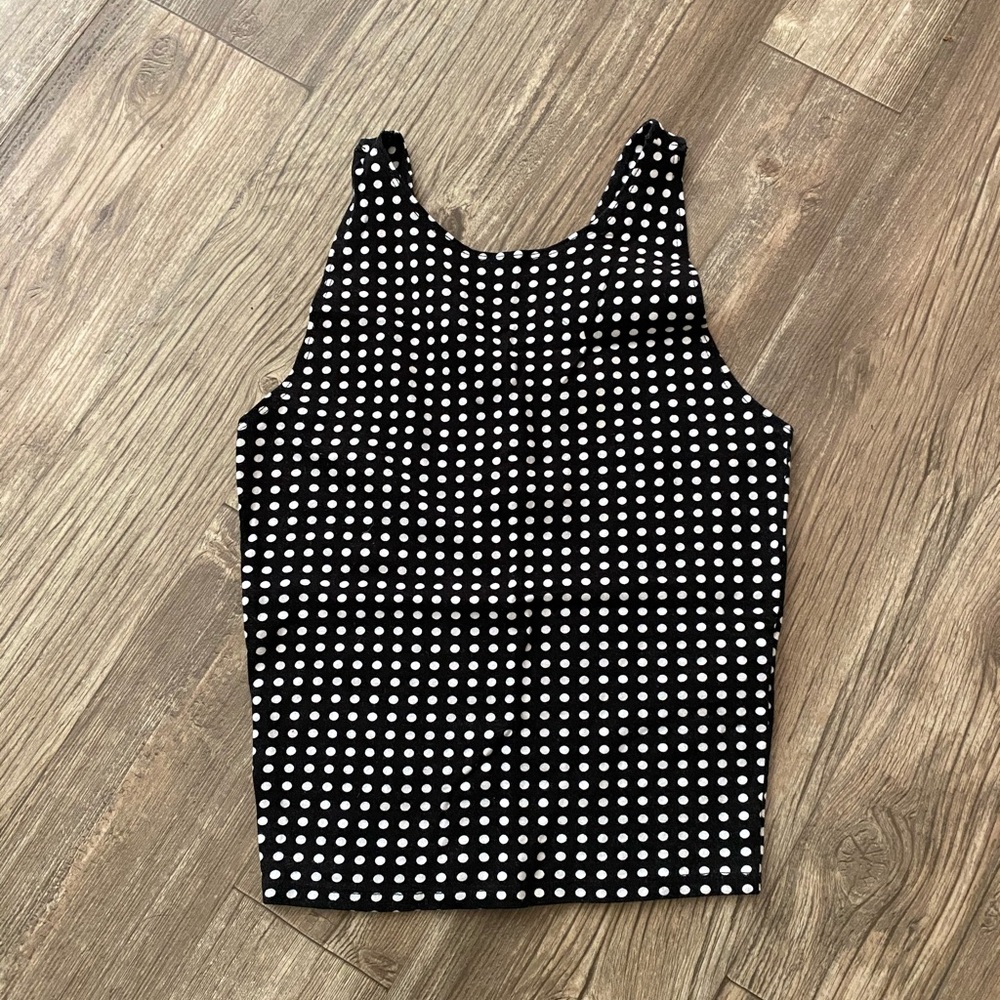 A&F polka dot tank top